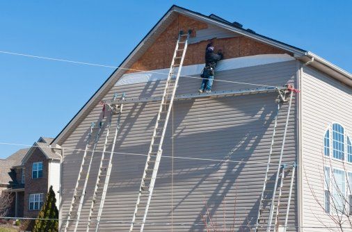 Replacement Siding Project in Process